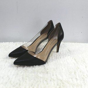 Neiman Marcus black leather pumps size 9